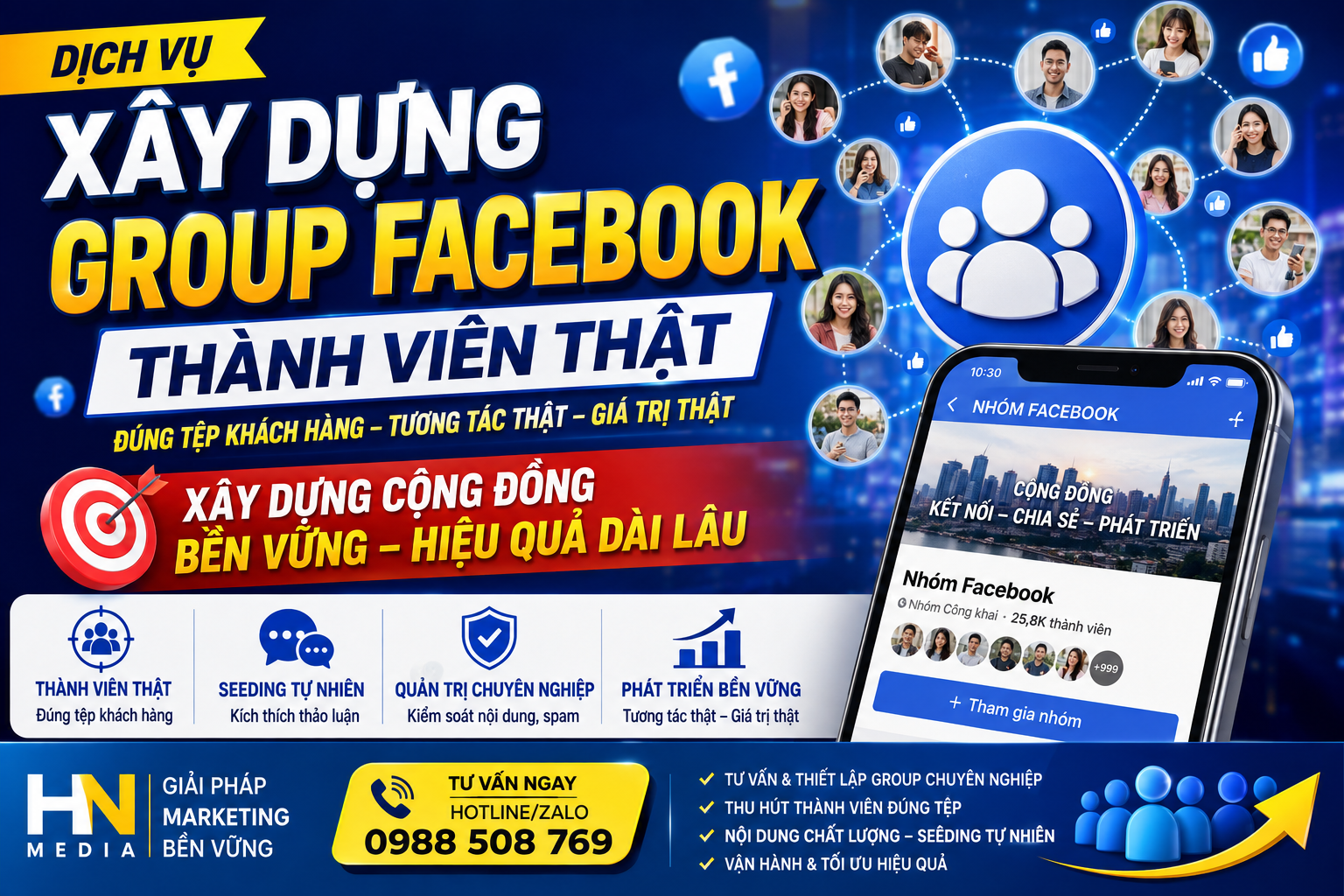 Dịch Vụ Xây Dựng Nhóm Group Facebook Thành Viên Thật – Đúng Tệp Khách Hàng