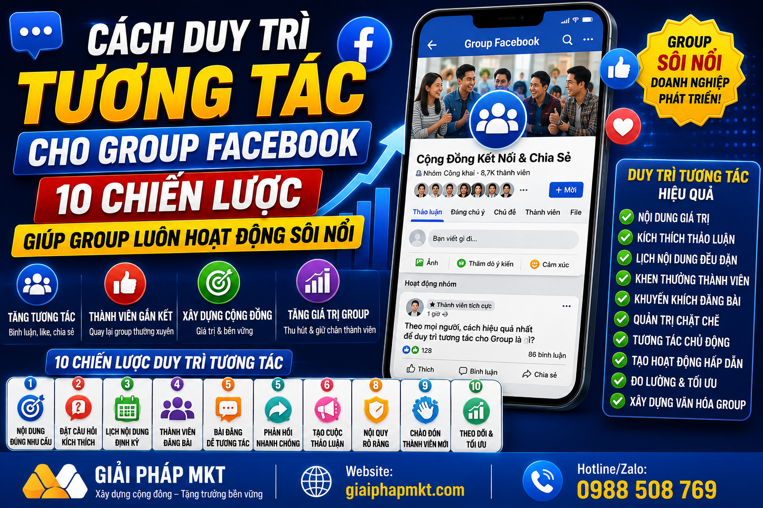 Cách Duy Trì Tương Tác Cho Group Facebook: 10 Chiến Lược Giúp Group Luôn Hoạt Động Sôi Nổi