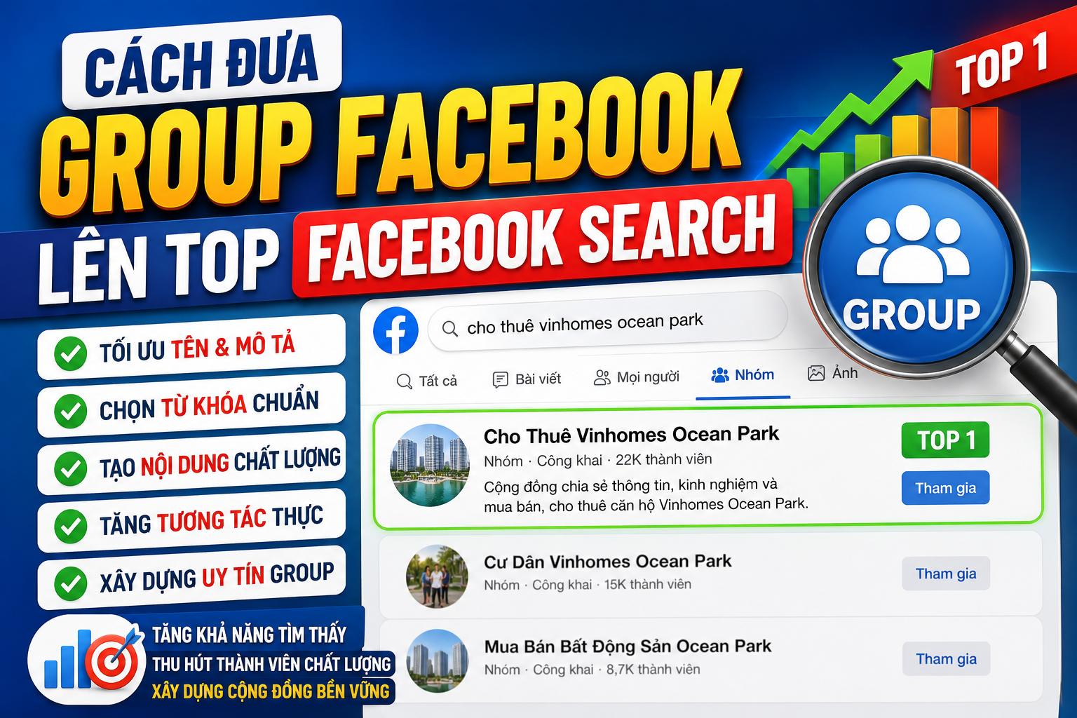 Cách Đưa Group Facebook Lên Top Facebook Search: 10 Cách Tối Ưu Hiệu Quả